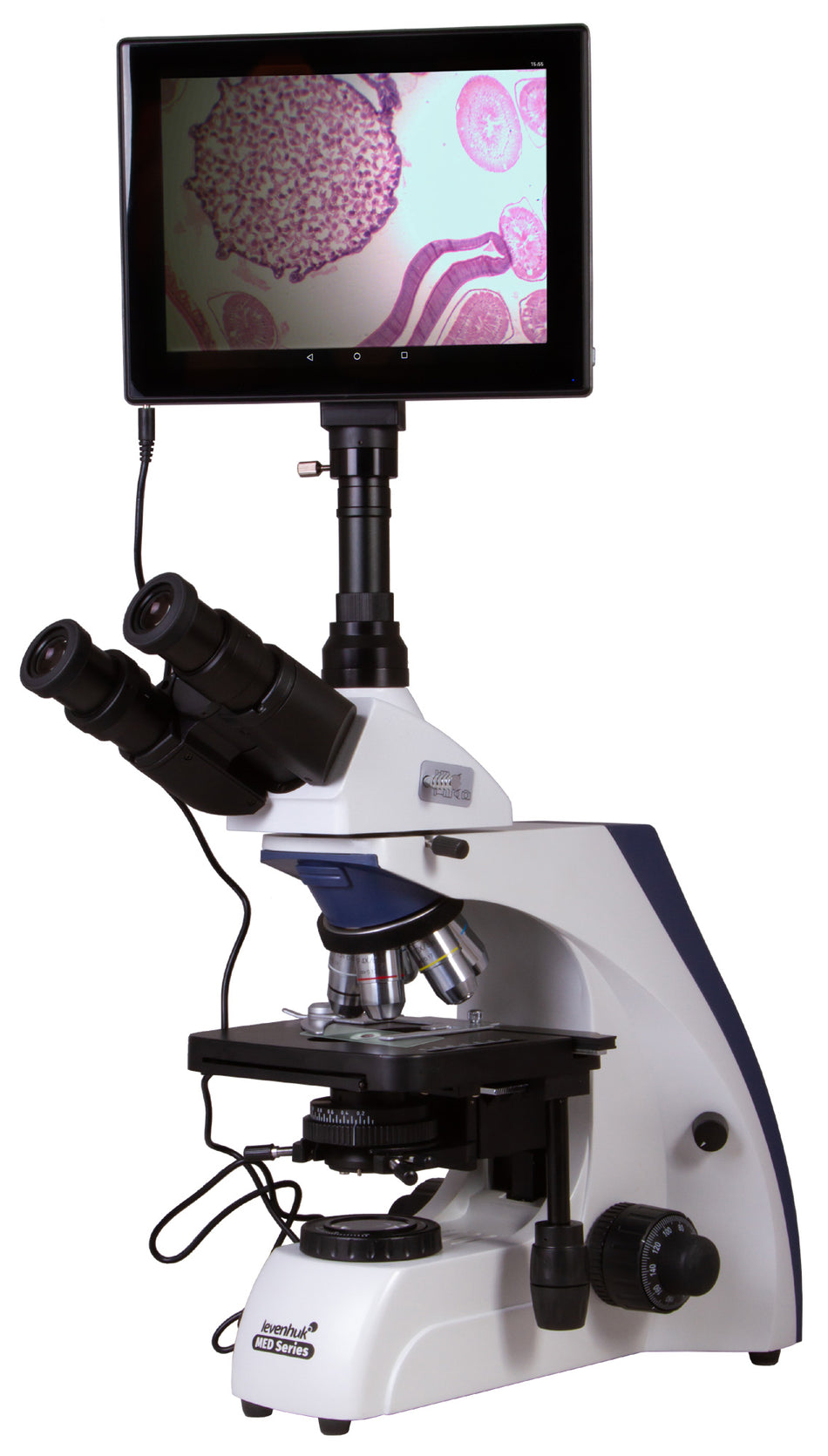 Microscopio trinocular digital Levenhuk MED D30T LCD
