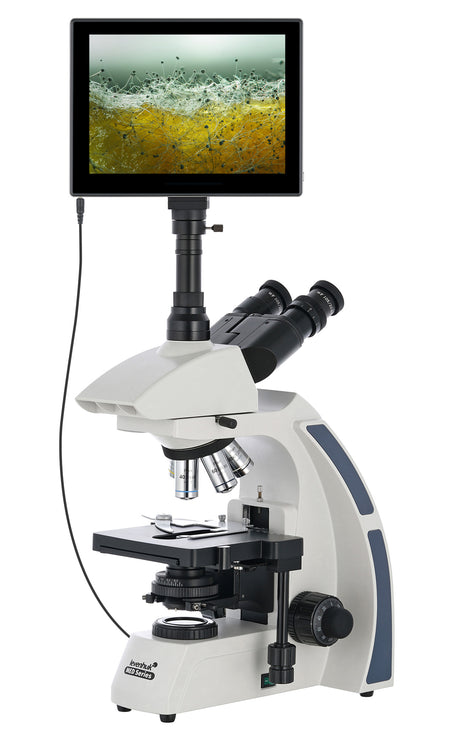 Microscopio trinocular digital Levenhuk MED D40T LCD