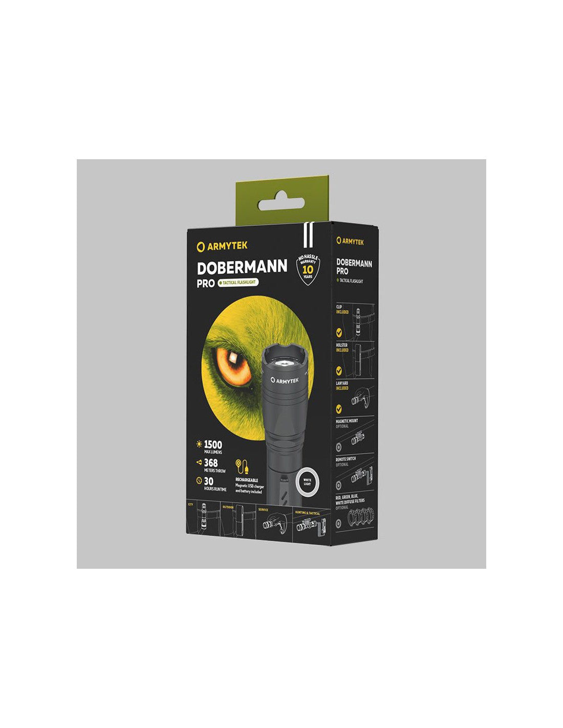 Linterna led ARMYTEK Dobermann Pro Magnet USB - luz blanca