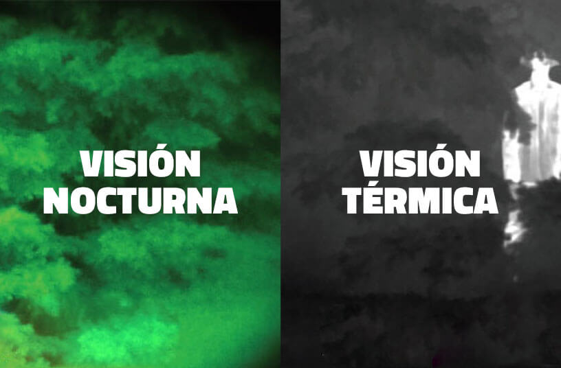 Visión nocturna o visión térmica