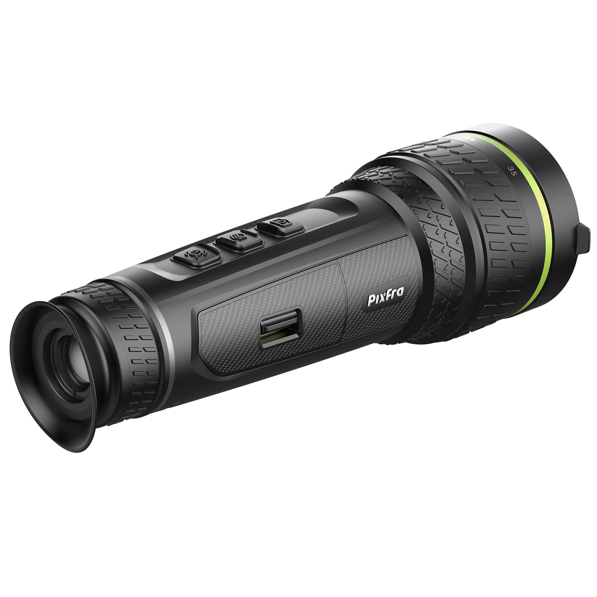 PIXFRA Sirius SA70D Monocular Térmico con objetivo intercambiable de 35/70 mm