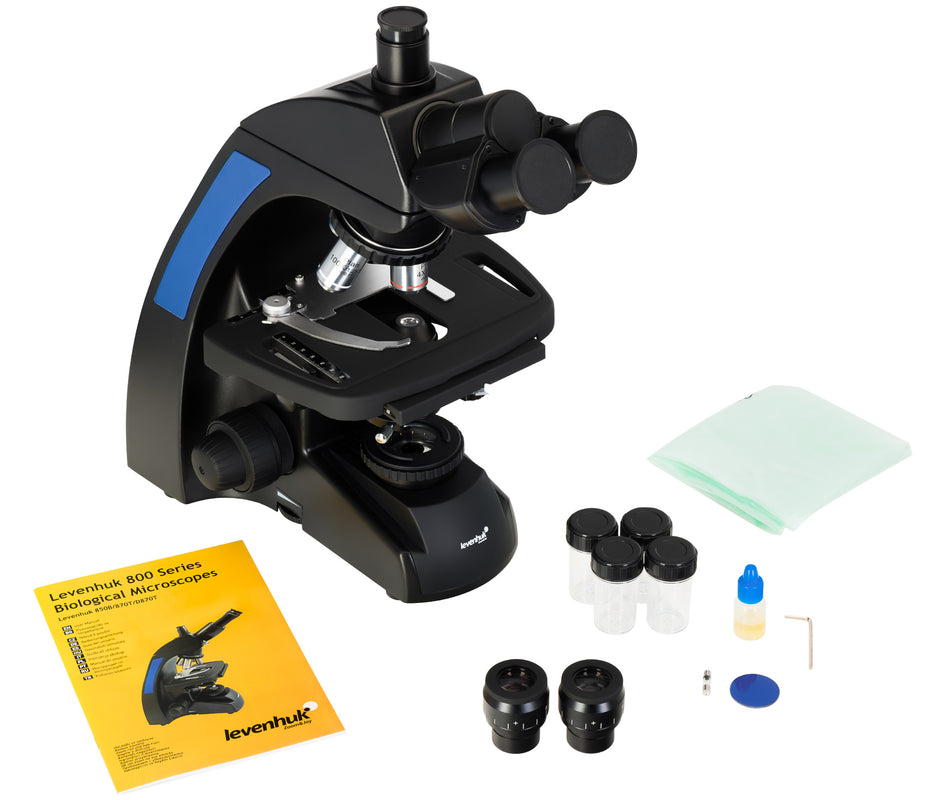 Microscopio trinocular biológico Levenhuk 870T