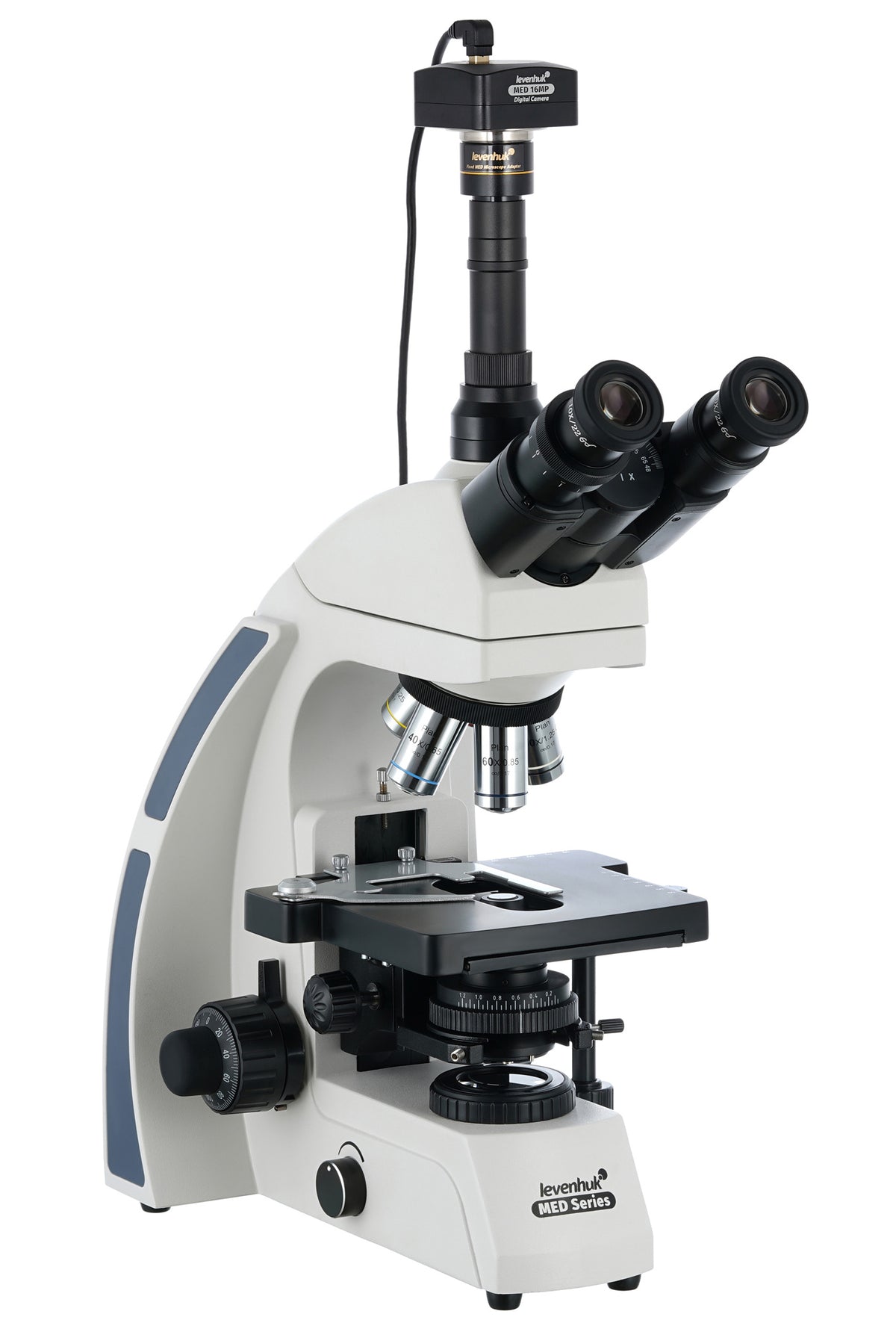 Microscopio trinocular digital Levenhuk MED D40T