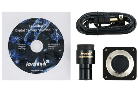 Microscopio trinocular digital Levenhuk MED D40T