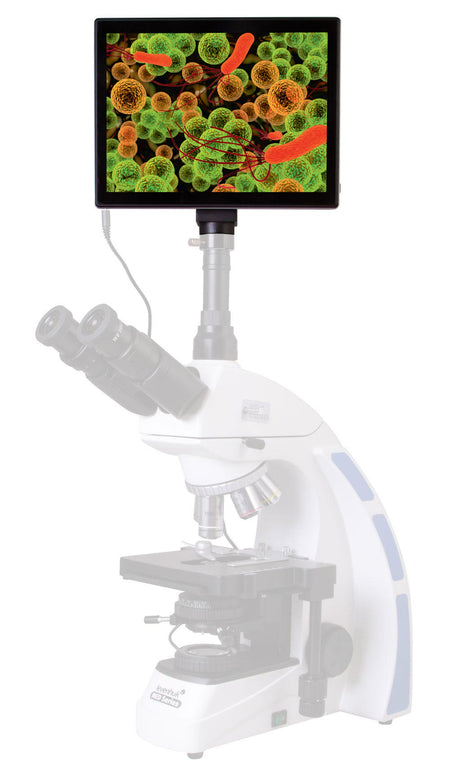 Cámara digital de microscopio Levenhuk MED 5M con pantalla LCD de 9,4 pulgadas