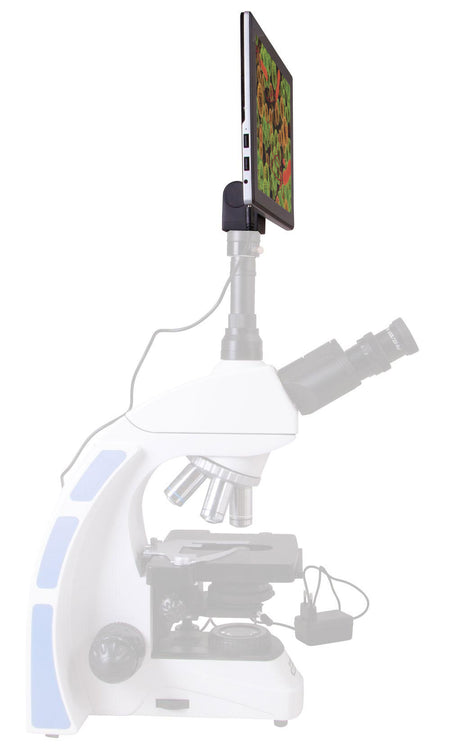 Cámara digital de microscopio Levenhuk MED 5M con pantalla LCD de 9,4 pulgadas