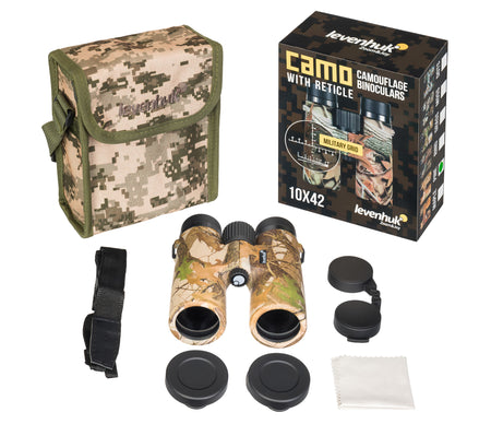 Prismáticos Levenhuk Camo 10x42 con retícula