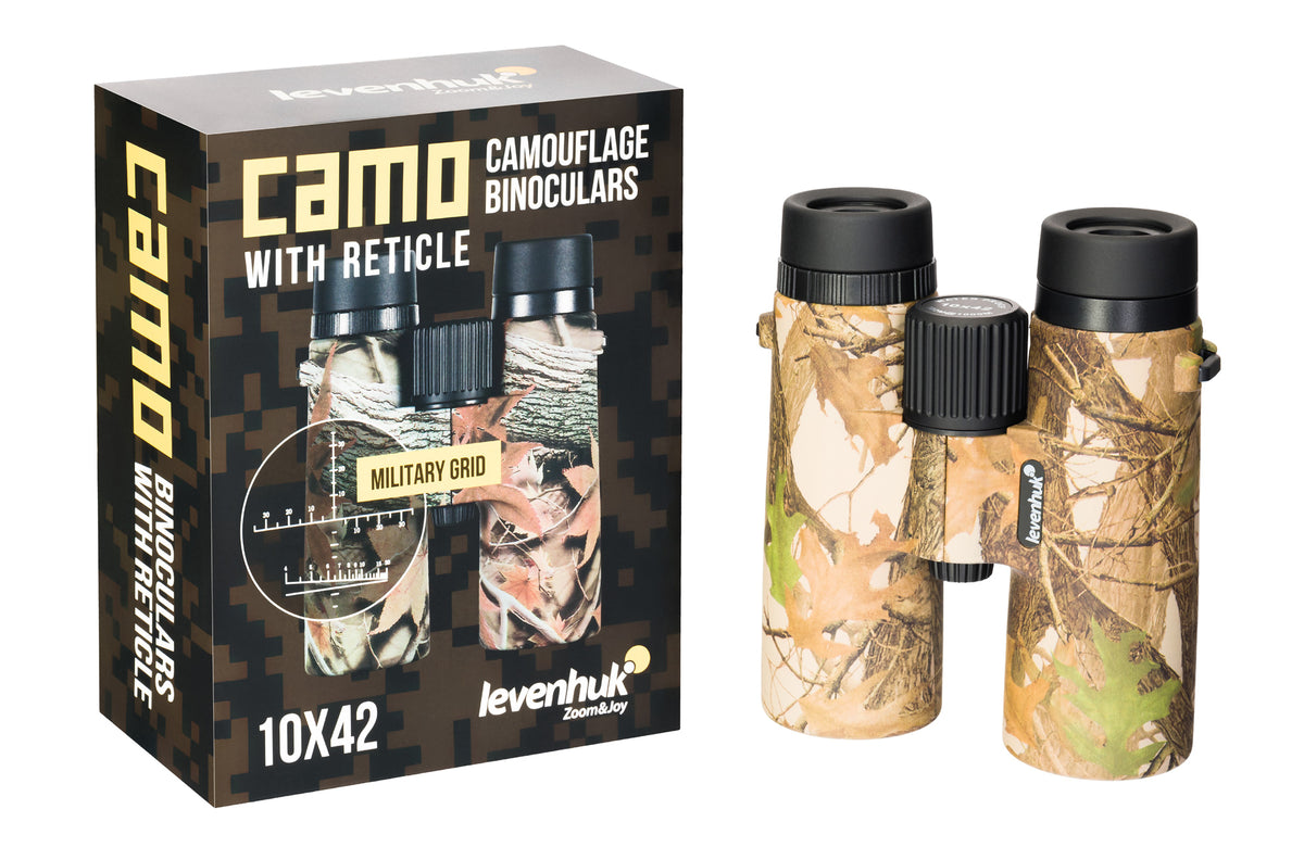 Prismáticos Levenhuk Camo 10x42 con retícula