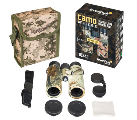 Prismáticos Levenhuk Camo 10x42 con retícula