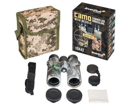 Prismáticos Levenhuk Camo 10x42 con retícula
