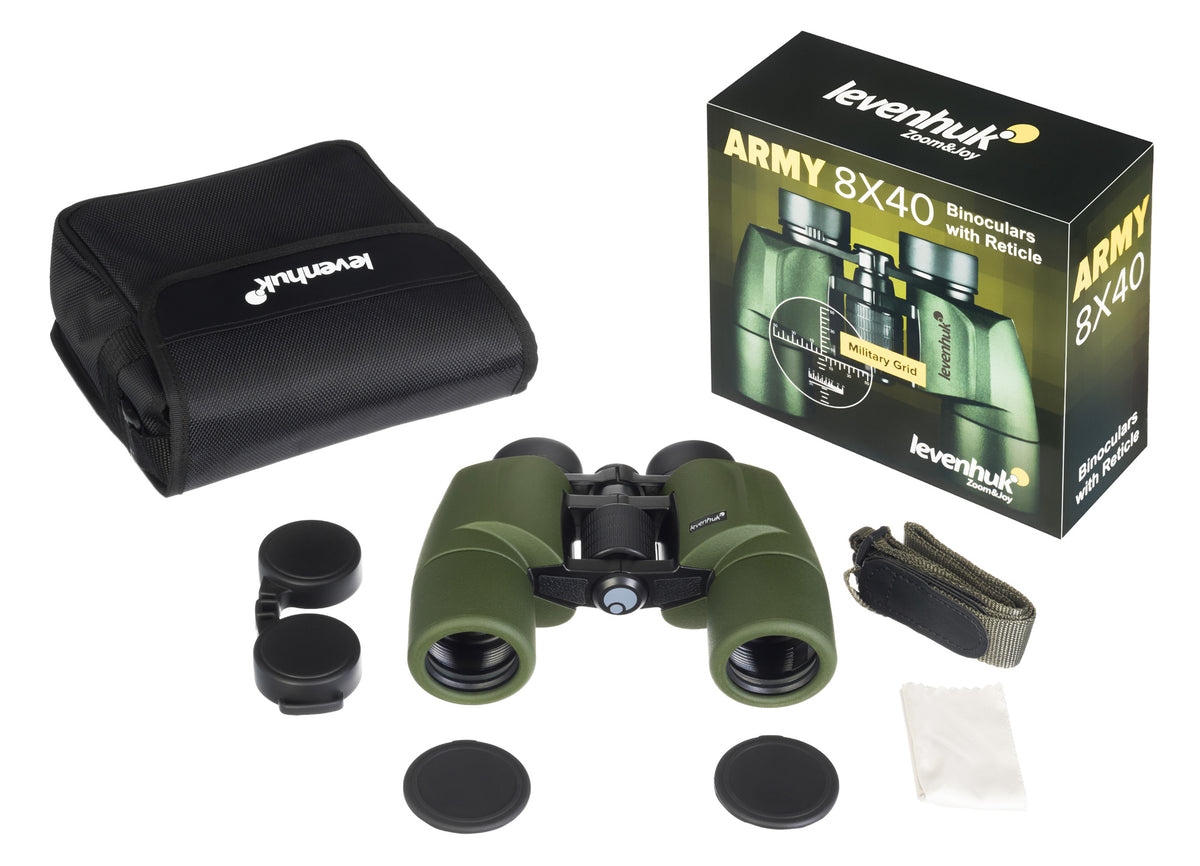 Prismáticos Levenhuk Army 8x40 con retícula