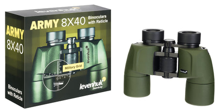 Prismáticos Levenhuk Army 8x40 con retícula