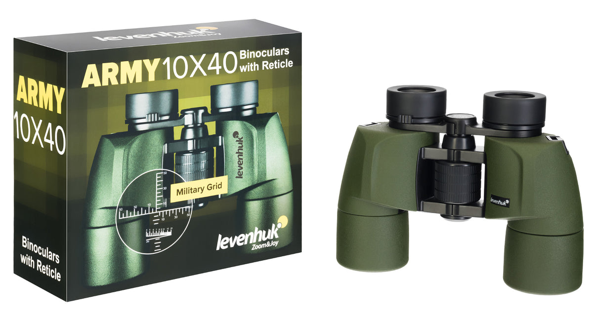 Prismáticos Levenhuk Army 10x40 con retícula