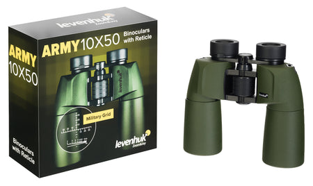 Prismáticos Levenhuk Army 10x50 con retícula