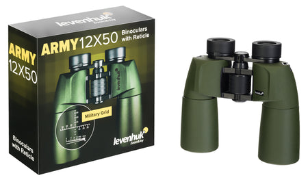 Prismáticos Levenhuk Army 12x50 con retícula