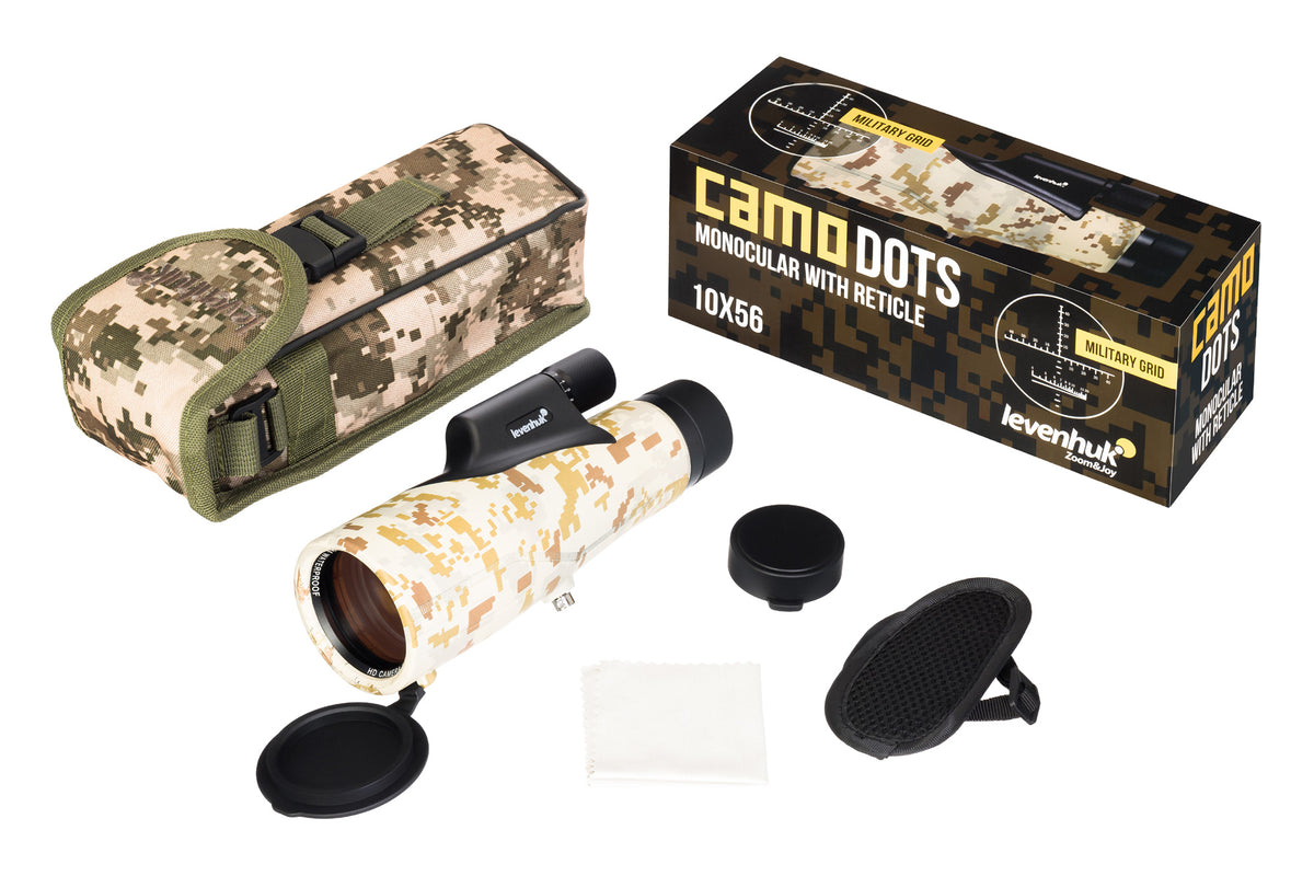 Monocular Levenhuk Camo 10x56 con retícula
