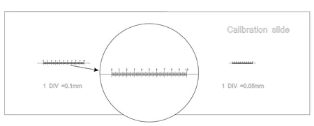 Portaobjetos de calibración MAGUS CS3 (0,01/0,05/0,1)