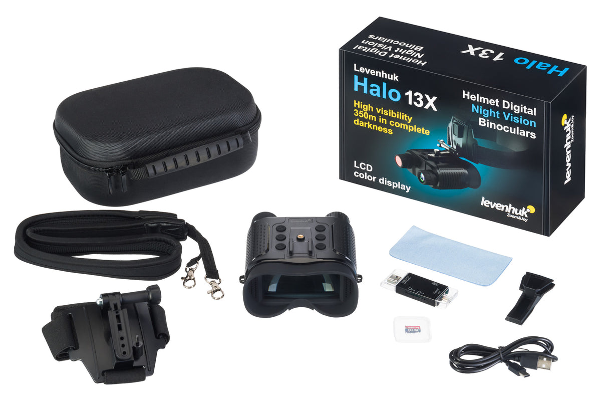 Prismáticos digitales de visión nocturna Levenhuk Halo 13X Helmet