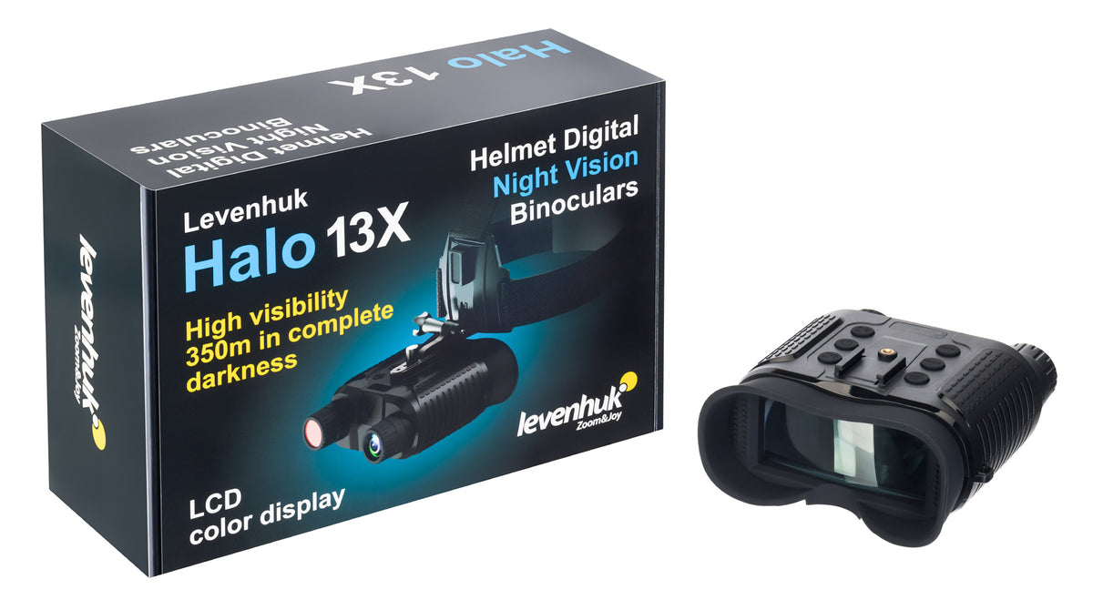Prismáticos digitales de visión nocturna Levenhuk Halo 13X Helmet