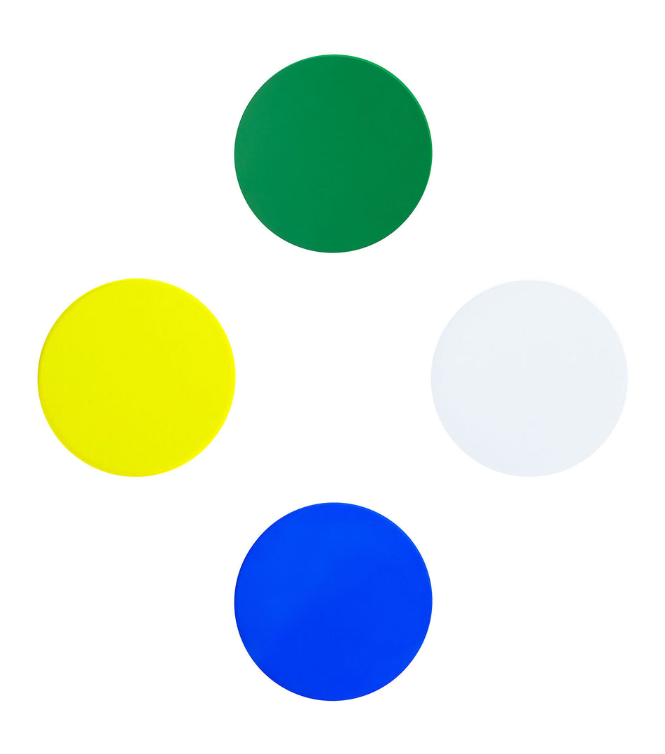 Juego de filtros de color MAGUS LF4 (azul, verde, amarillo, esmerilado)