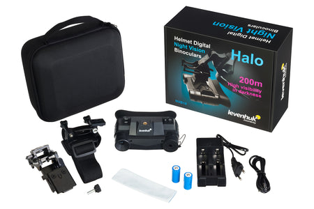 Prismáticos digitales de visión nocturna Levenhuk Halo NVB10 Helmet