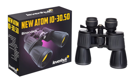 Prismáticos Levenhuk New Atom 10–30x50