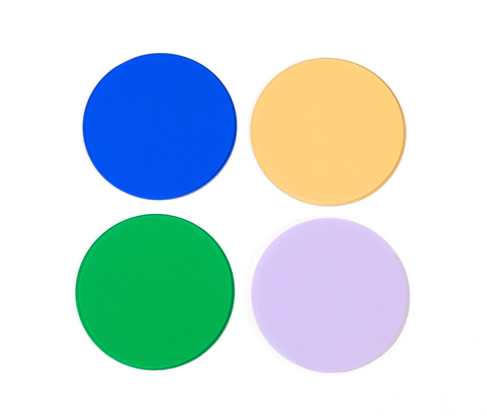 Juego de filtros de color MAGUS LF4.2 (azul, verde, amarillo, vidrio esmerilado)
