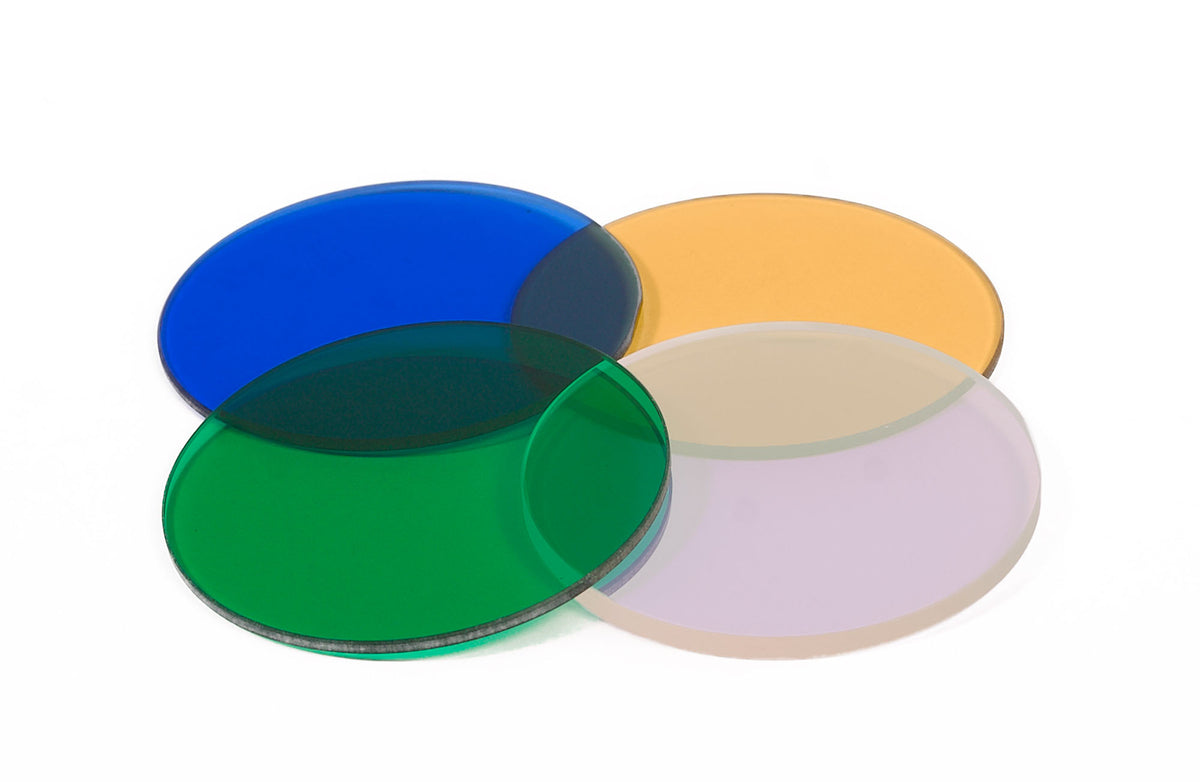 Juego de filtros de color MAGUS LF4.2 (azul, verde, amarillo, vidrio esmerilado)