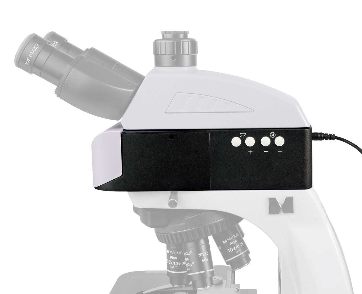 Accesorio de epifluorescencia MAGUS Epi-FL04M LED, cubos de filtros de fluorescencia B/G/UV