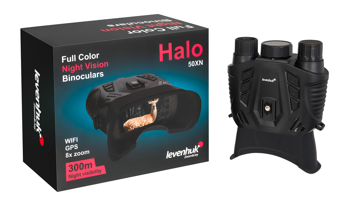 Prismáticos digitales de visión nocturna Levenhuk Halo 50XN GPS