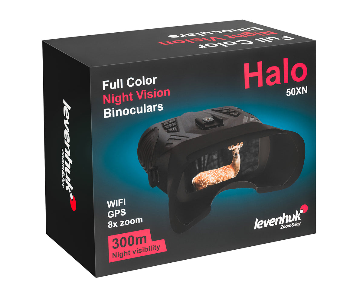Prismáticos digitales de visión nocturna Levenhuk Halo 50XN GPS