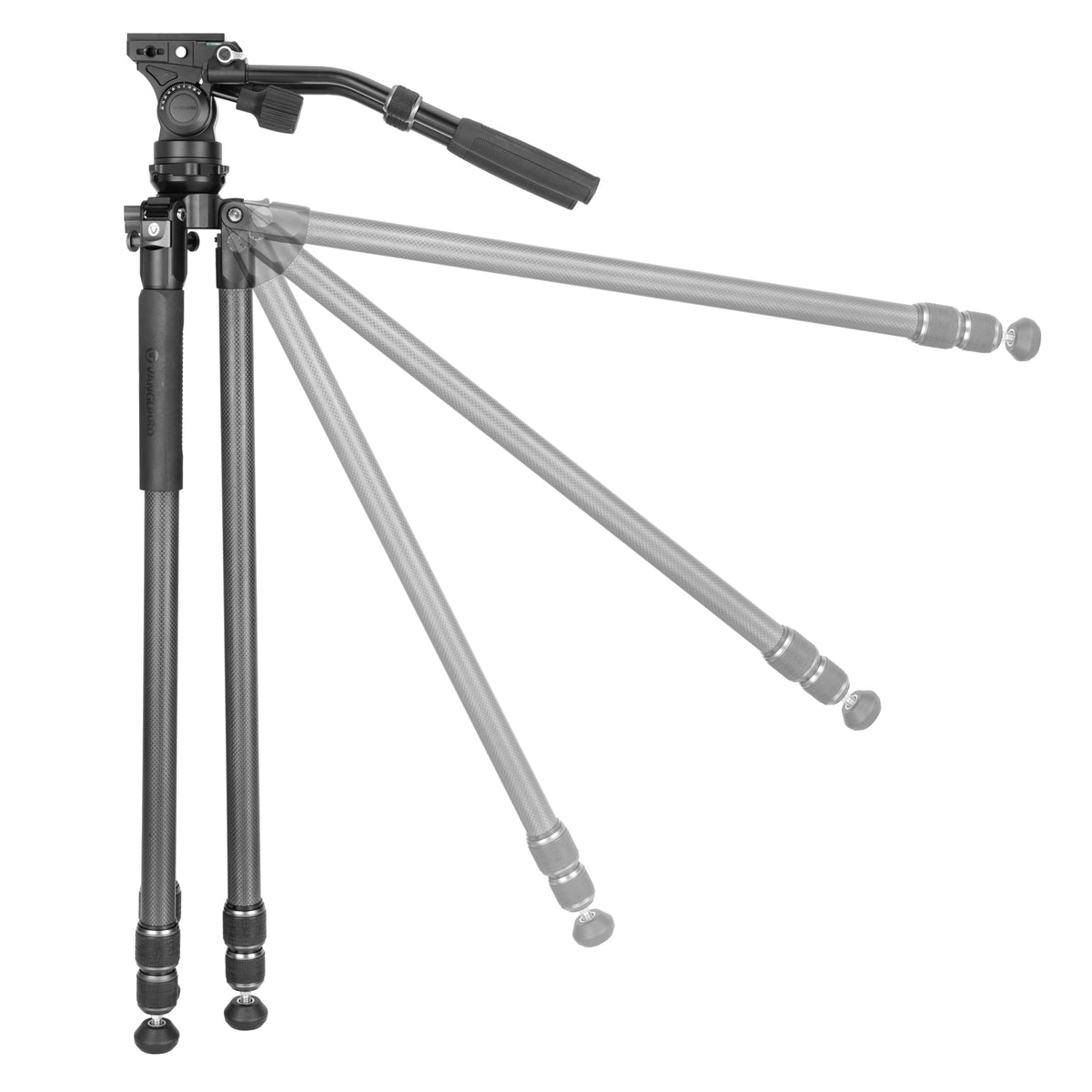 Vanguard Alta Pro 3VL 303CV18 - Trípode de vídeo de carbono, rótula Veo PV-18