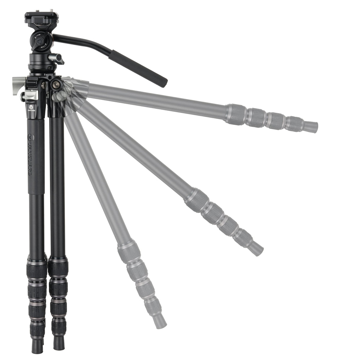 Vanguard Alta Pro 3VLT 235AV12 - Trípode de vídeo compacto de aluminio, rótula Veo PV-12