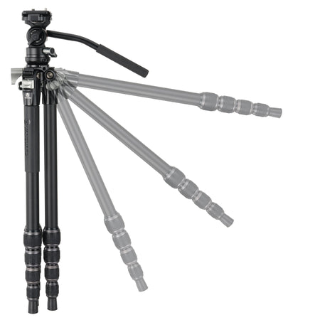Vanguard Alta Pro 3VLT 235AV12 - Trípode de vídeo compacto de aluminio, rótula Veo PV-12
