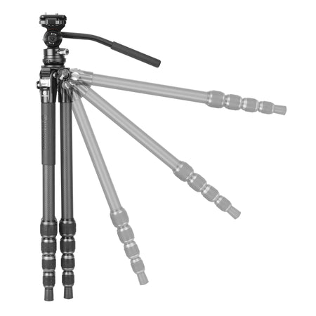 Vanguard Alta Pro 3VLT 235CV12 - Trípode de vídeo compacto de carbono, rótula Veo PV-12