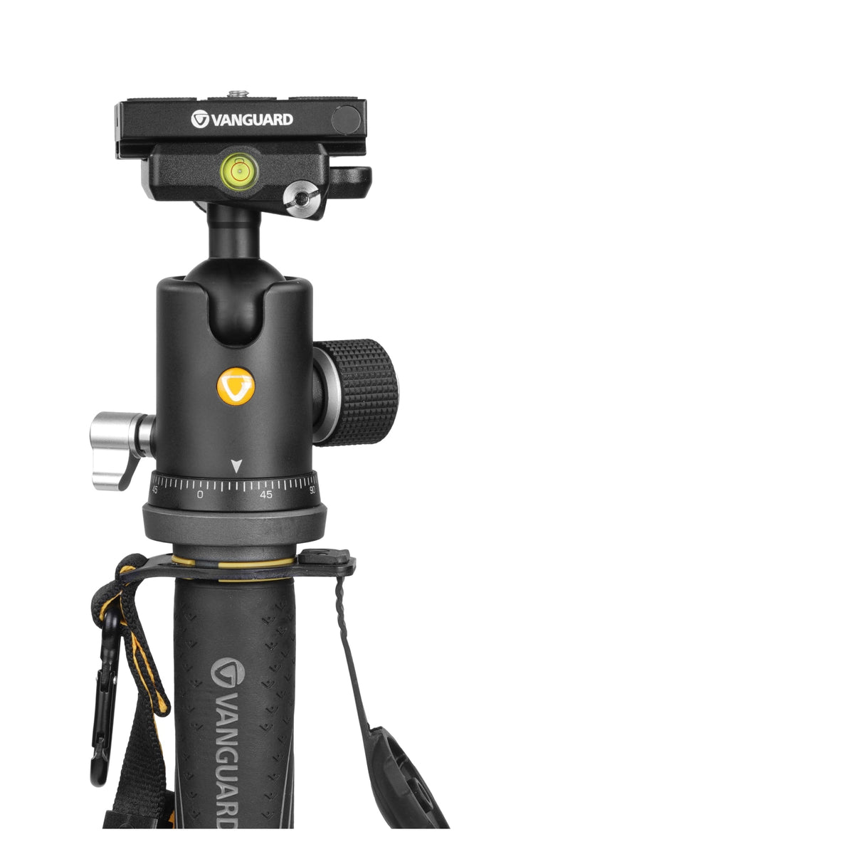 Vanguard Veo 2S CM-264TBP120T - Monopie de carbono con pie retráctil, rótula de bola
