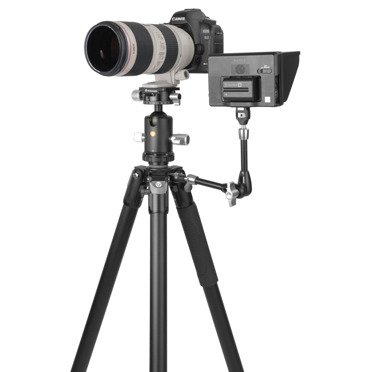 Vanguard Veo 3 303AB - Trípode de aluminio, rótula de bola 2 ejes