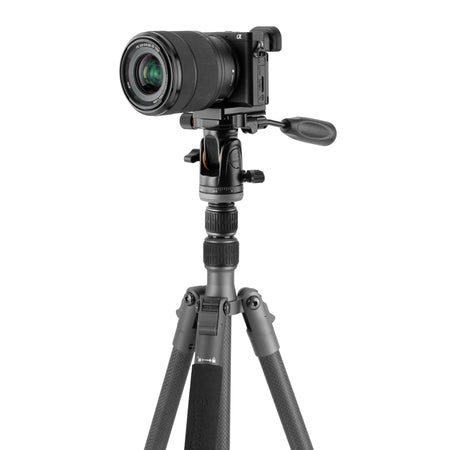 Vanguard Veo 3GO 204CP - Trípode de viaje de carbono, rótula de paneo