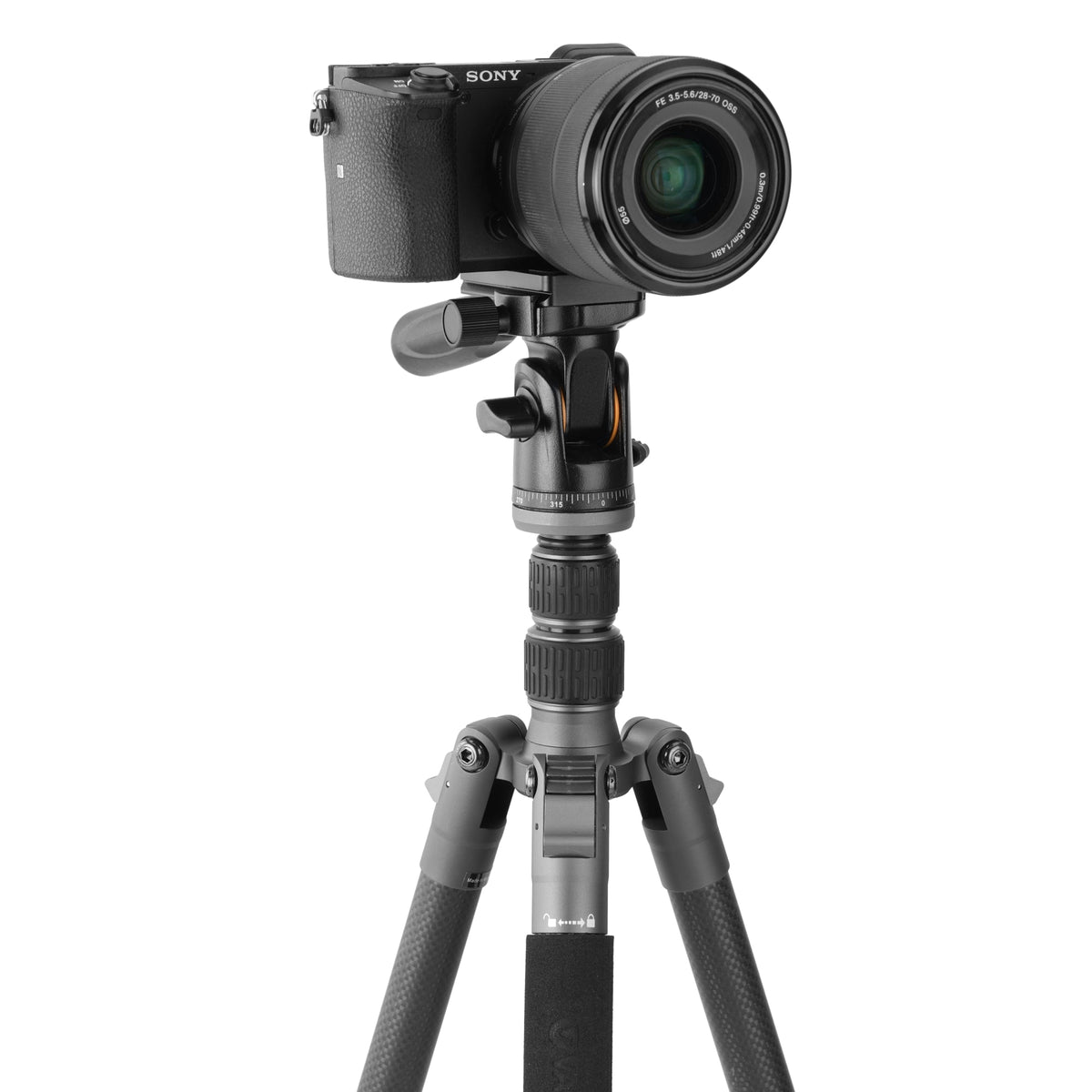Vanguard Veo 3GO 235CP - Trípode de viaje de carbono, rótula de paneo