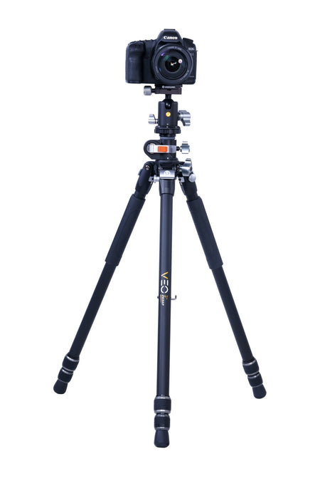 Vanguard Veo 3+ 263AB - Trípode de aluminio, rótula de bola y columna central multiángulo