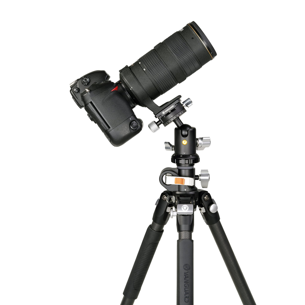 Vanguard Veo 3+ 263CB160S - Trípode de fibra de carbono, rótula de bola y columna central multiángulo