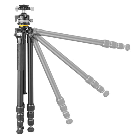 Vanguard Veo 5 264ALBS - Trípode de viaje de aluminio, rótula de bola de doble eje