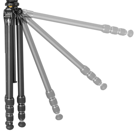 Vanguard Veo 5 264APS38 - Trípode de viaje de aluminio, rótula de 3 vías