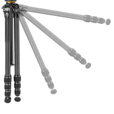 Vanguard Veo 5 264CO28 - Trípode de viaje de carbono, rótula de observación