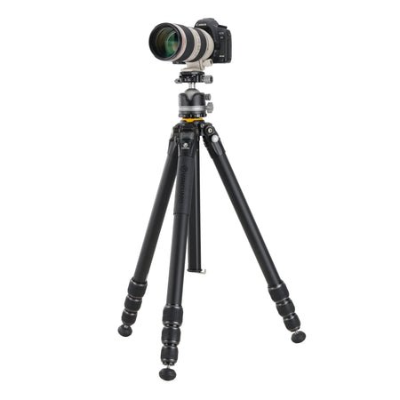 Vanguard Veo 5 304ALBS - Trípode de viaje de aluminio, rótula de bola de doble eje