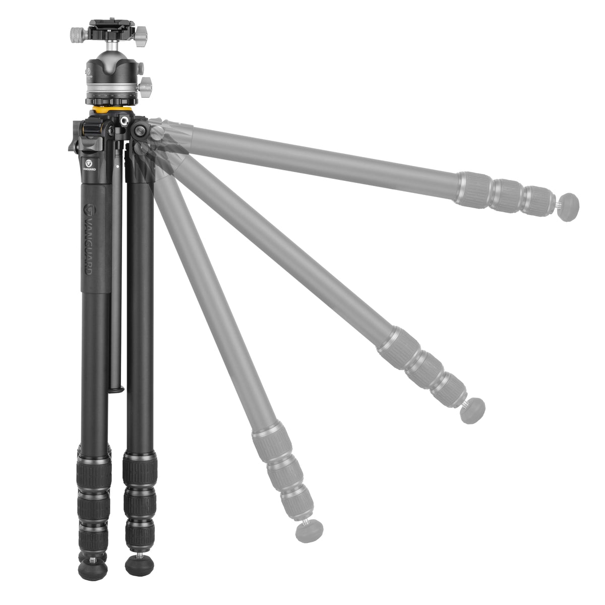 Vanguard Veo 5 304ALBS - Trípode de viaje de aluminio, rótula de bola de doble eje