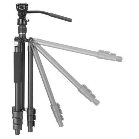 Vanguard Vesta GO 234AV10 - Trípode de viaje de aluminio, rótula de vídeo