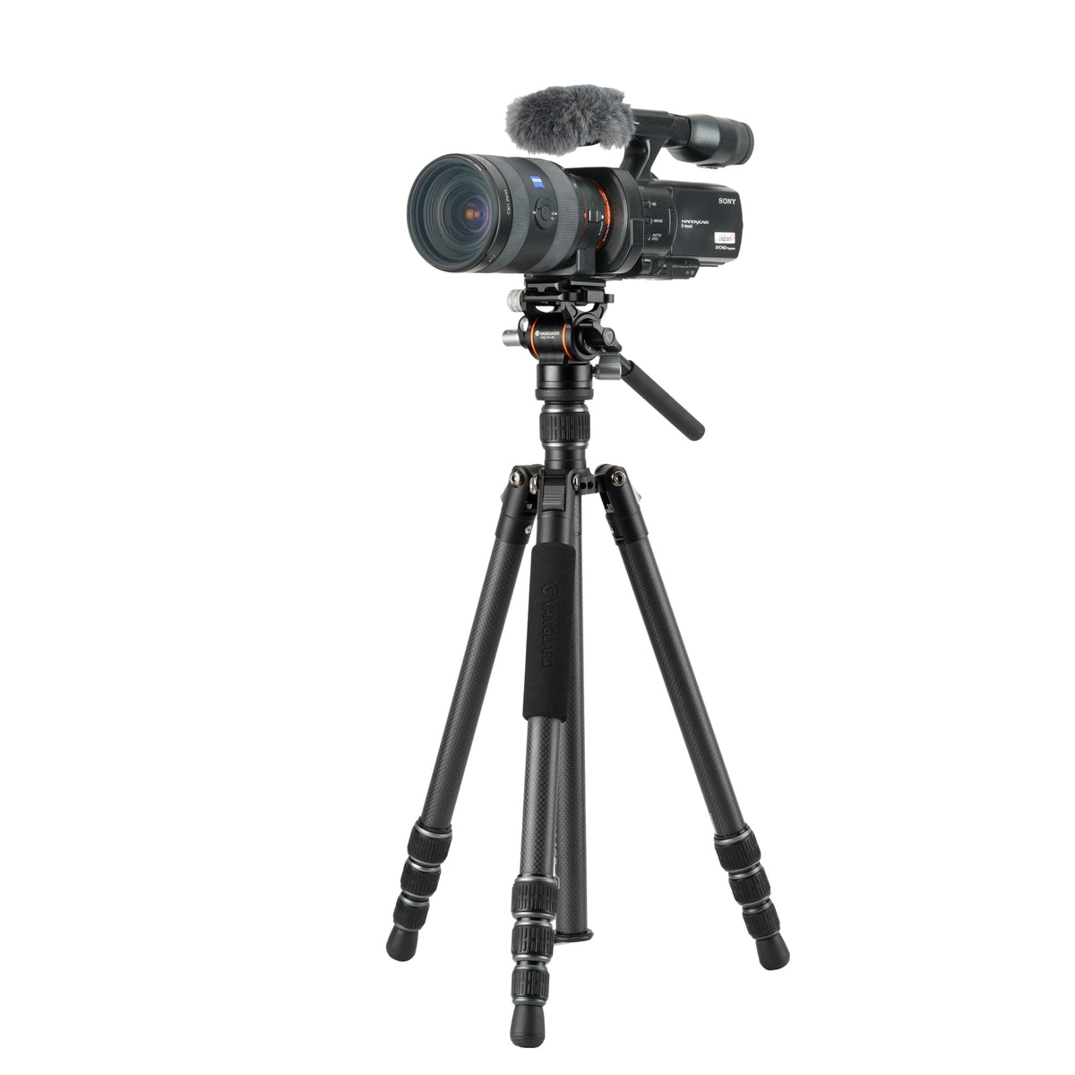 Vanguard Vesta GO 234CV10 - Trípode de viaje de carbono, rótula de vídeo