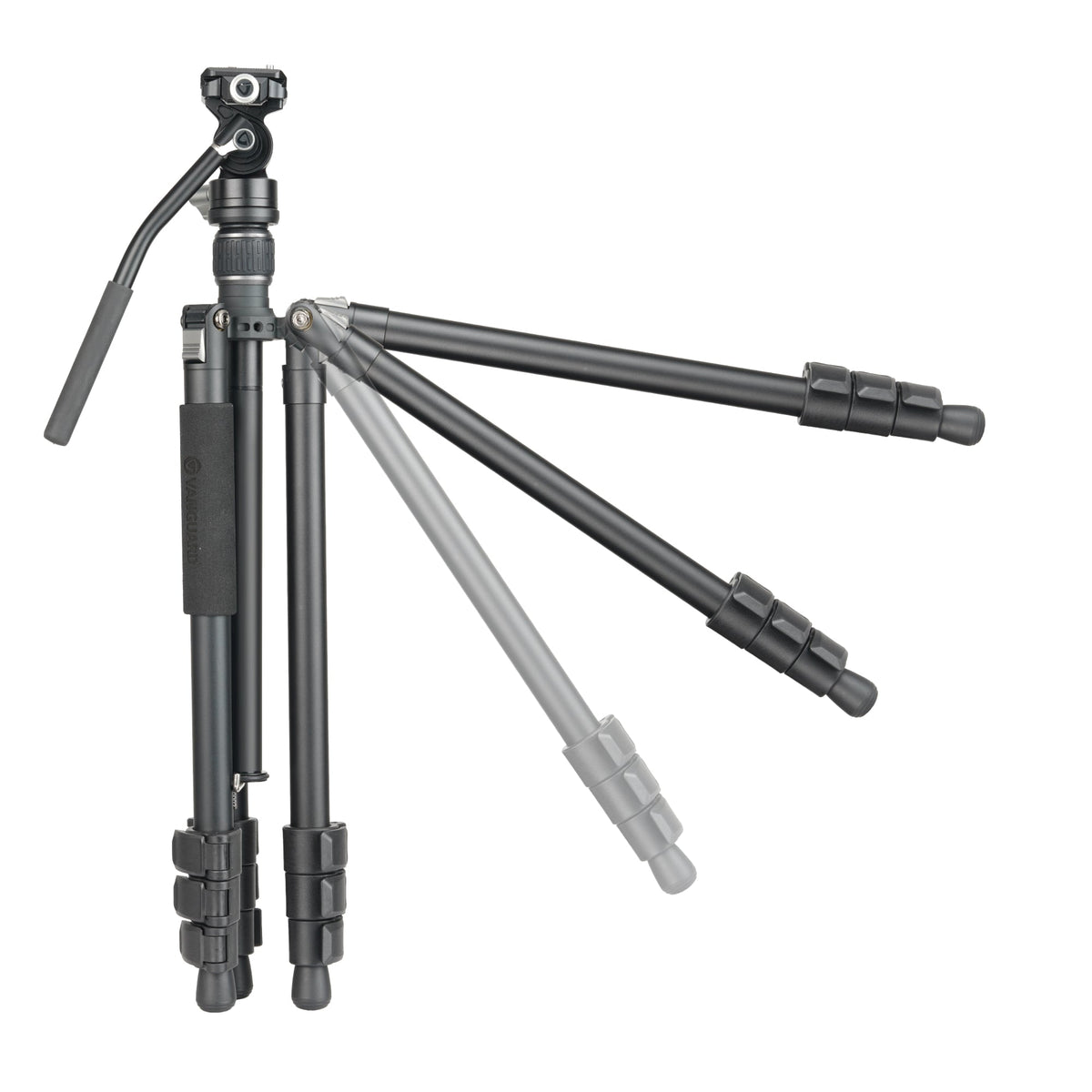 Vanguard Vesta GO 264AV12 - Trípode de viaje de aluminio, rótula de vídeo