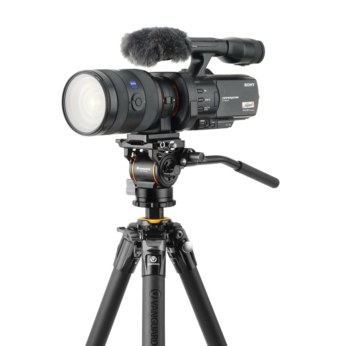 Vanguard Veo 5 264AV14 - Trípode de vídeo de aluminio, rótula Veo PV-14